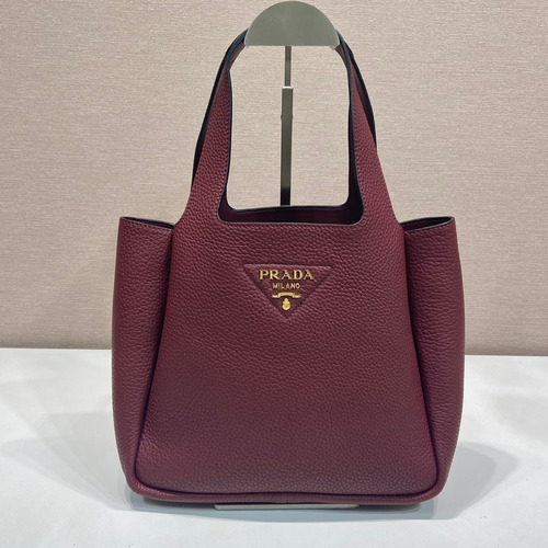 Prada Calfskin Bucket Tote Bag with Top Handle and Multi Compartment Detail 프라다 카프스킨 탑핸들 멀티 컴파트먼트 버킷 토트백 1BG335 25cm