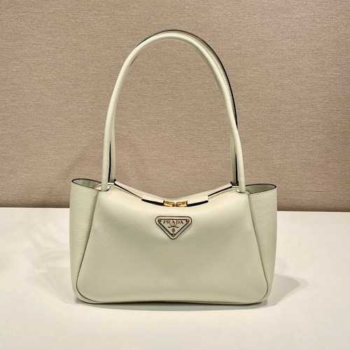 Prada Calfskin Shoulder Tote Bag with Dual Compartment and Strap Detail 프라다 카프스킨 듀얼 컴파트먼트 스트랩 숄더 토트백 1BA444 28cm