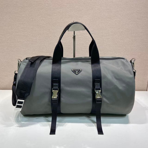 Prada Parachute Fabric Travel Duffle Bag with Dual Zip Pocket Detail 프라다 패러슈트 패브릭 트래블 더플백 듀얼 지퍼 포켓 디테일 2VC015 50cm