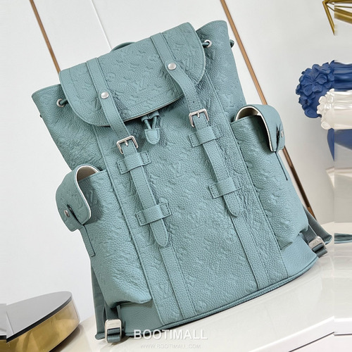 Louis Vuitton Christopher Taurillon Leather Backpack with Side Pocket Strap Detail 루이비통 크리스토퍼 타우릴론 레더 백팩 M13863 32cm