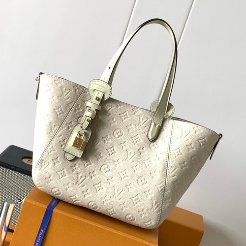 Louis Vuitton All In One Monogram Empreinte Calfskin Leather Hobo Tote Bag with Lock Tag Detail 루이비통 올인원 모노그램 앙프렝뜨 카프스킨 레더 호보 토트백 M29337 40cm