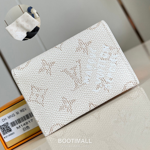 Louis Vuitton Enveloppe Carte de Visite Monogram Canvas Card Holder with Snap Button Flap Detail 루이비통 엔벨로프 카드 드 비지트 모노그램 캔버스 카드홀더 M14817 10.5cm