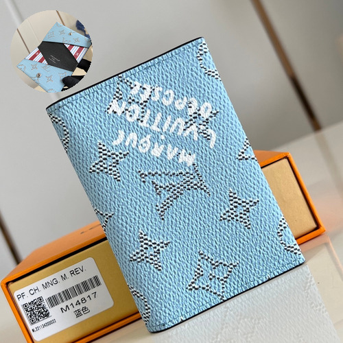 Louis Vuitton Enveloppe Carte de Visite Monogram Canvas Card Holder with Snap Button Flap Detail 루이비통 엔벨로프 카드 드 비지트 모노그램 캔버스 카드홀더 M14817 10.5cm