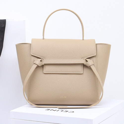 Celine Calfskin Leather Bucket Crossbody Bag with Flap Zip Strap Detail 셀린느 카프스킨 레더 버킷 크로스바디백 175519 20cm