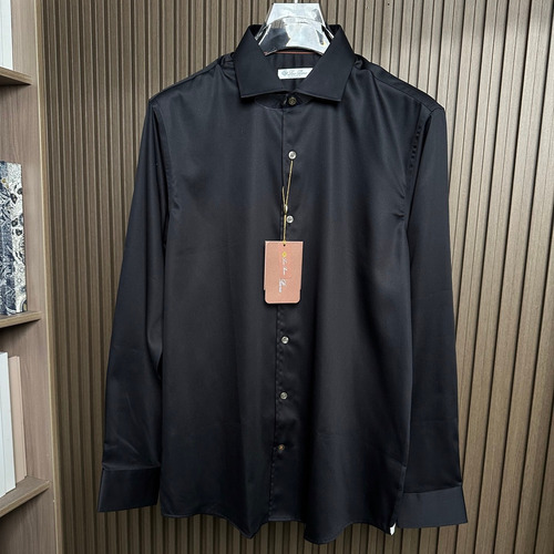 Loro Piana 2026 SS Cotton Blend Shirt with Draped Fabric 로로피아나 2026 SS 코튼 혼방 셔츠 드레이프 원단