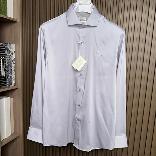 Brunello Cucinelli 2026 SS Cotton Shirt with Minimal Design 브루넬로쿠치넬리 2026 SS 코튼 셔츠 미니멀 디자인
