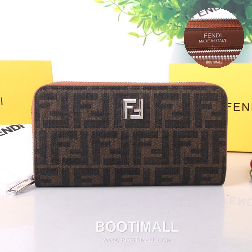 Fendi Calfskin Wallet with Key Hook Hardware Detail 펜디 카프스킨 키훅 하드웨어 디테일 장지갑 SF01 19cm