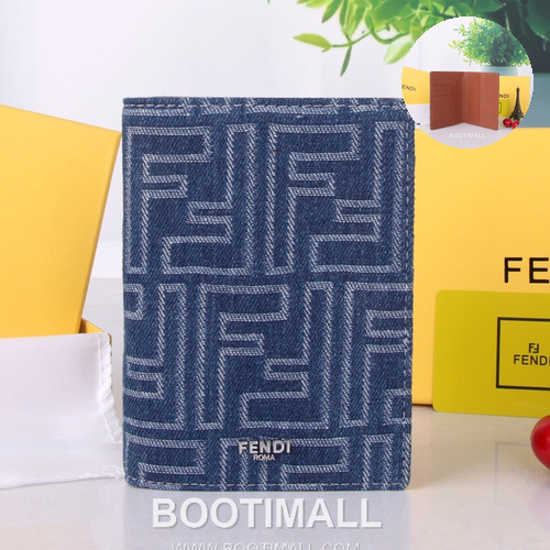 Fendi Calfskin Bi-Fold Wallet with Compact Multi Slot Detail 펜디 카프스킨 컴팩트 멀티 슬롯 반지갑 SF07 11.2cm