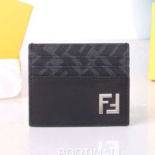 Fendi Lambskin Jacquard Embossed Bi-Fold Wallet with Multi Slot Detail 펜디 램스킨 자카드 엠보스드 멀티 슬롯 반지갑 SF04 11.5cm