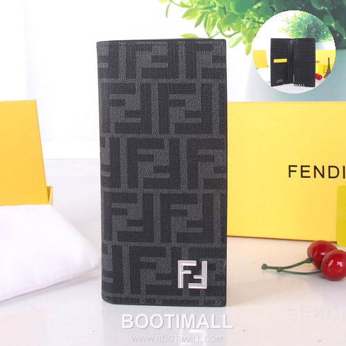 Fendi Calfskin Slim Wallet with Multi Slot Detail 펜디 카프스킨 슬림 멀티 슬롯 장지갑 SF02 17.5cm