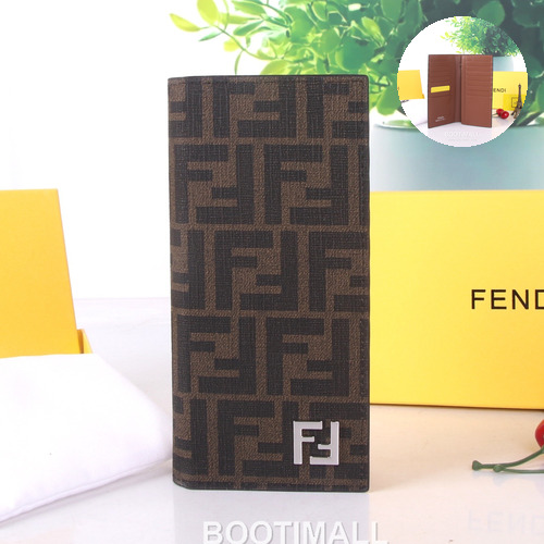 Fendi Calfskin Slim Wallet with Multi Slot Detail 펜디 카프스킨 슬림 멀티 슬롯 장지갑 SF02 17.5cm