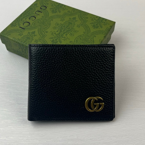 Gucci GG Calfskin Leather Bi-Fold Wallet with Logo Detail 구찌 GG 카프스킨 레더 바이폴드 반지갑 508565 11cm