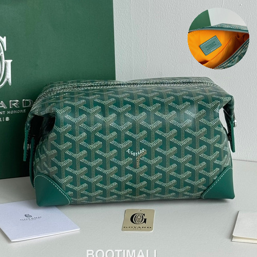 Goyard Boeing Goyardine Canvas Toiletry Pouch with Snap Closure 고야드 보잉 고야르딘 캔버스 토일레트리 파우치 스냅클로저 020216 24cm