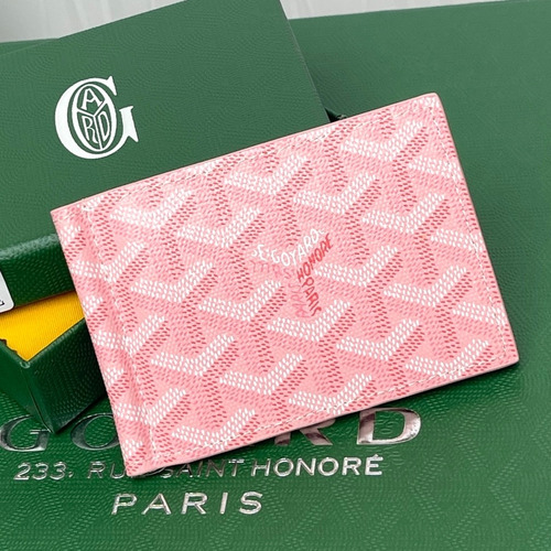 Goyard Saint-Thomas Goyardine Canvas Leather Bi-Fold Wallet with Money Clip 고야드 생토마 고야르딘 캔버스 레더 바이폴드 머니클립 지갑 G511 11cm
