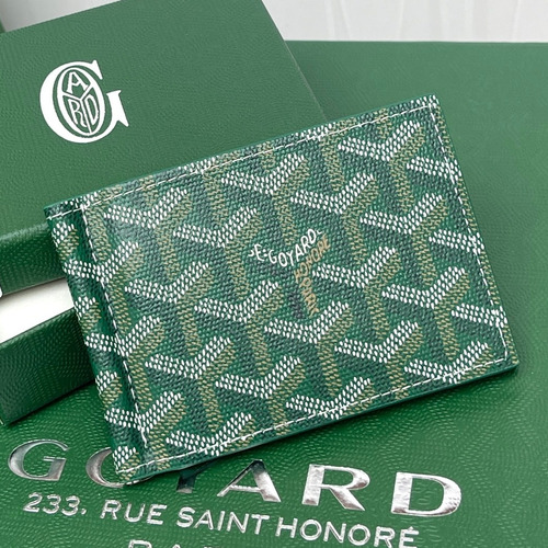 Goyard Saint-Thomas Goyardine Canvas Leather Bi-Fold Wallet with Money Clip 고야드 생토마 고야르딘 캔버스 레더 바이폴드 머니클립 지갑 G511 11cm