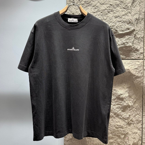 Stone Island SS26 Compass Logo Print Heavy Cotton T-Shirt 스톤아일랜드 SS26 컴퍼스 로고 프린트 헤비 코튼 티셔츠 WG26881