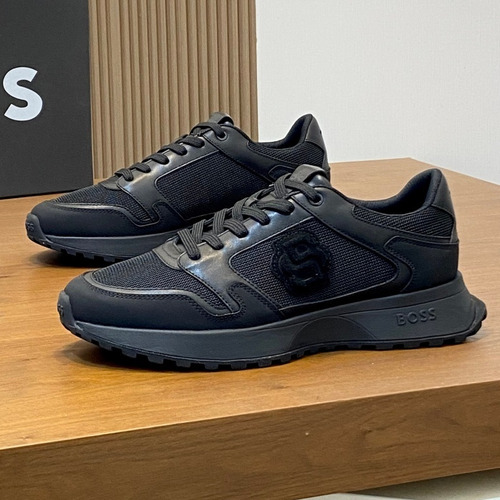 BOSS Suede Calfskin Leather Low Sneakers with Logo Lace Detail EVA Rubber Sole 보스 스웨이드 카프스킨 레더 로우 스니커즈 로고 레이스 디테일 EVA 러버솔 7F03046 3cm