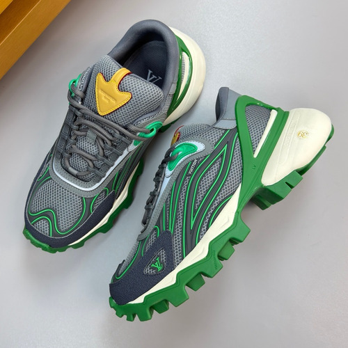 Louis Vuitton Nappa Calfskin Canvas Low Sneakers with Logo Injection Module Detail TPU Rubber Sole 루이비통 나파 카프스킨 캔버스 로우 스니커즈 로고 인젝션 모듈 디테일 TPU 러버솔 7F03048 3cm