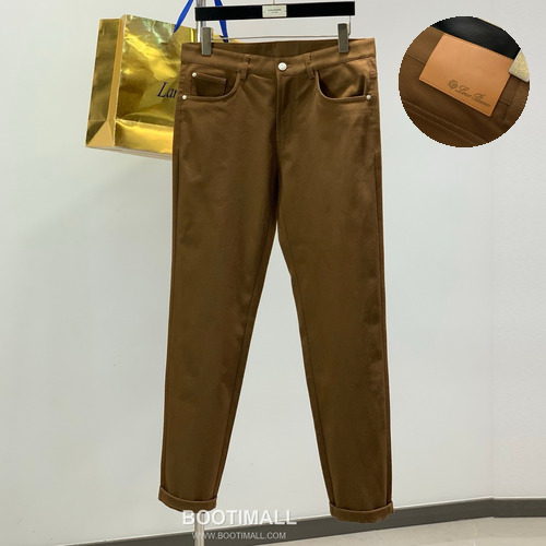 Loro Piana SS26 Cotton Blend Casual Pants with Logo Print 로로피아나 SS26 코튼 혼방 캐주얼 팬츠 로고 프린트