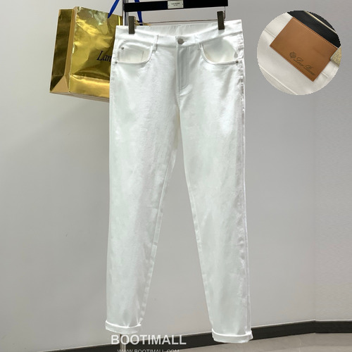 Loro Piana SS26 Cotton Blend Casual Pants with Logo Print 로로피아나 SS26 코튼 혼방 캐주얼 팬츠 로고 프린트