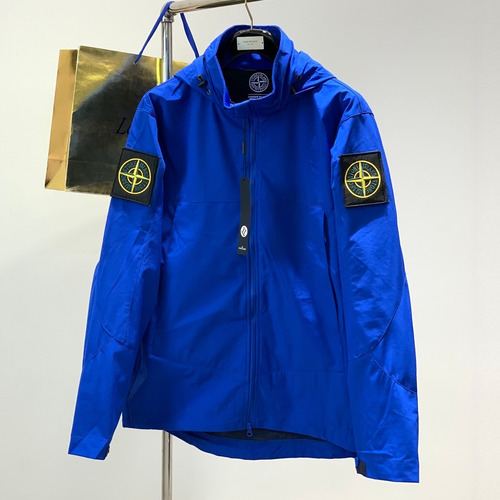 Stone Island SS26 Cotton Hooded Zip Jacket with Embroidered Logo 스톤아일랜드 SS26 코튼 후드 집 재킷 자수 로고