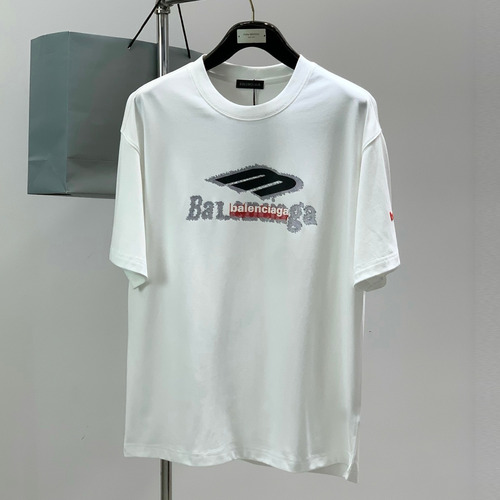 Balenciaga SS26 Cotton Crewneck T-Shirt with Logo Print 발렌시아가 SS26 코튼 크루넥 티셔츠 로고 프린트
