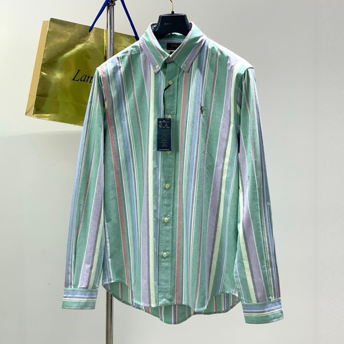 Ralph Lauren SS26 Cotton Long Sleeve Shirt with Embroidered Logo 랄프로렌 SS26 코튼 롱슬리브 셔츠 자수 로고