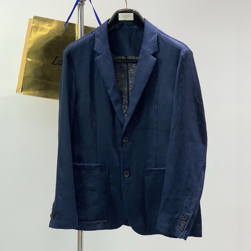 Loro Piana SS26 Cotton Blend Blazer Jacket with Embroidered Logo 로로피아나 SS26 코튼 혼방 블레이저 재킷 자수 로고