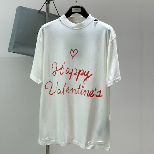 Balenciaga SS26 Cotton Crewneck T-Shirt with Logo Print 발렌시아가 SS26 코튼 크루넥 티셔츠 로고 프린트