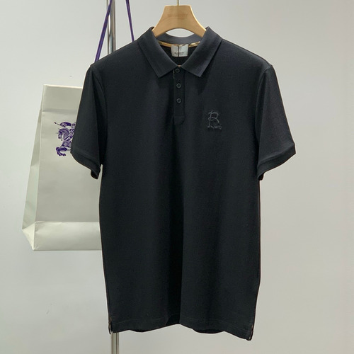 Burberry SS26 Cotton Collared Short Sleeve T-Shirt with Embroidered Logo 버버리 SS26 코튼 카라 반팔 티셔츠 자수 로고