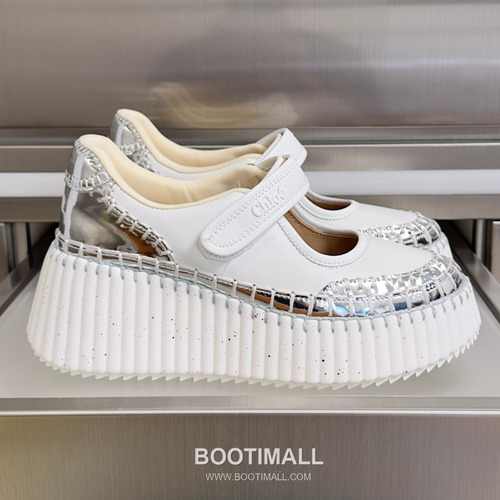 Chloé Nama Calfskin Suede Wedge Platform Sneakers with Velcro Strap Detail 끌로에 나마 카프스킨 스웨이드 웨지 플랫폼 스니커즈 7.5cm