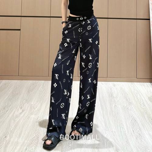 Louis Vuitton 2026 S/S Cotton Polyester Pants Webbing Print Logo Detail 루이비통 코튼 폴리에스터 팬츠 웨빙 프린트 로고 디테일