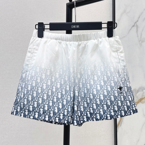 Dior 2026 S/S Polyester Shorts Gradient Logo Elastic Waist Detail 디올 폴리에스터 쇼츠 그라디언트 로고 밴딩 허리 디테일