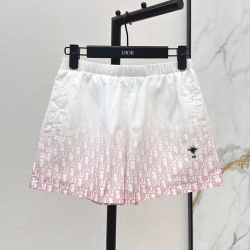Dior 2026 S/S Polyester Shorts Gradient Logo Elastic Waist Detail 디올 폴리에스터 쇼츠 그라디언트 로고 밴딩 허리 디테일