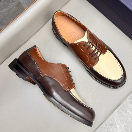 J.M.Weston Classic Calfskin Leather Lace-Up Dress Shoes with Combination Sole Detail 제이엠웨스턴 클래식 카프스킨 레더 레이스업 드레스 슈즈 2.5cm