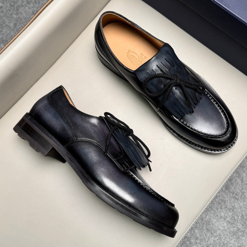 J.M.Weston Classic Calfskin Leather Lace-Up Dress Shoes with Clean Upper Detail 제이엠웨스턴 클래식 카프스킨 레더 레이스업 드레스 슈즈 2.5cm