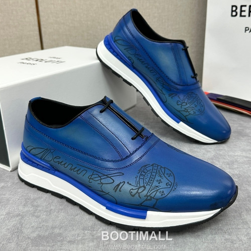 Berluti Fast Track Calfskin Leather Runner Sneakers with Scritto TPU Sole Detail 벨루티 패스트트랙 카프스킨 레더 러너 스니커즈 3.5cm