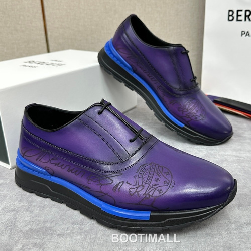 Berluti Fast Track Calfskin Leather Runner Sneakers with Scritto TPU Sole Detail 벨루티 패스트트랙 카프스킨 레더 러너 스니커즈 3.5cm