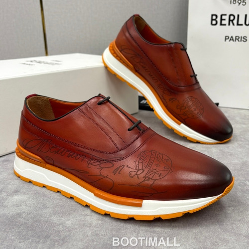 Berluti Fast Track Calfskin Leather Runner Sneakers with Scritto TPU Sole Detail 벨루티 패스트트랙 카프스킨 레더 러너 스니커즈 3.5cm