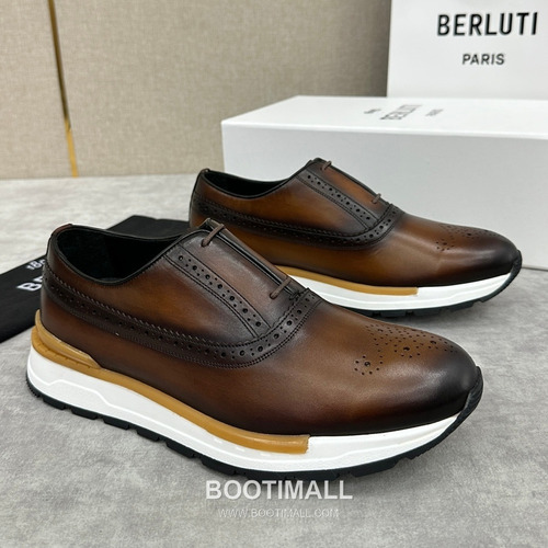 Berluti Fast Track Calfskin Leather Runner Sneakers with Scritto TPU Sole Detail 벨루티 패스트트랙 카프스킨 레더 러너 스니커즈 3.5cm