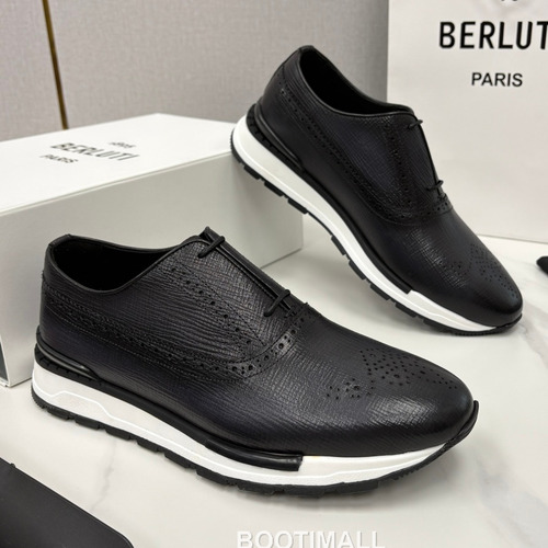 Berluti Fast Track Brogue Calfskin Leather Runner Sneakers with TPU Sole Detail 벨루티 패스트트랙 브로그 카프스킨 레더 러너 스니커즈 3.5cm