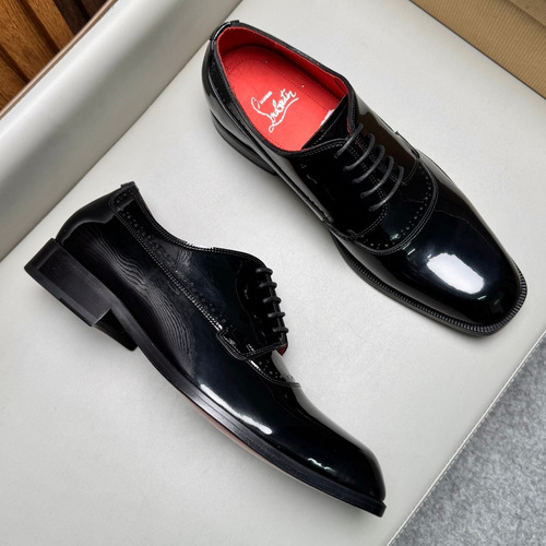 Christian Louboutin Calfskin Leather Loafer Shoes with Red Sole Detail 크리스찬루부탱 카프스킨 레더 로퍼 슈즈 2.5cm
