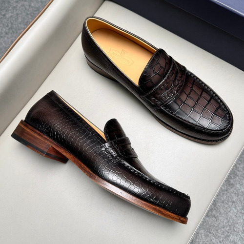 J.M.Weston Classic Embossed Calfskin Leather Lace-Up Dress Shoes with Leather Sole Detail 제이엠웨스턴 클래식 엠보싱 카프스킨 레더 레이스업 드레스 슈즈 2.5cm