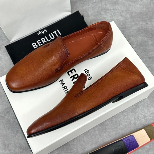 Berluti Escale Goatskin Leather Convertible Mule Loafer Shoes with Scritto Rubber Heel Detail 벨루티 에스칼레 고트스킨 레더 컨버터블 뮬 로퍼 슈즈 2.5cm