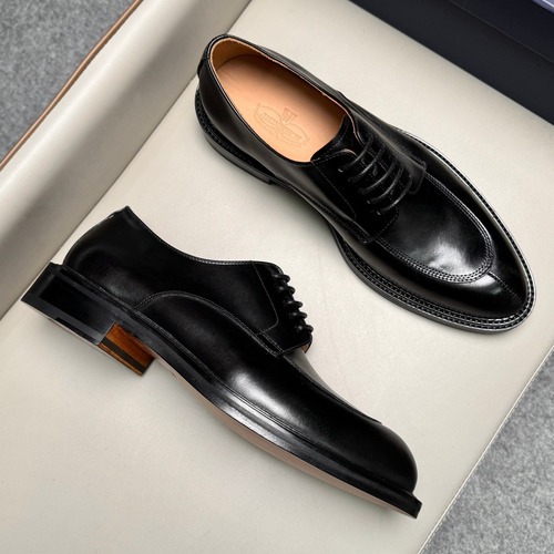 J.M.Weston Classic Calfskin Leather Lace-Up Dress Shoes with Leather Sole Detail 제이엠웨스턴 클래식 카프스킨 레더 레이스업 드레스 슈즈 2.5cm