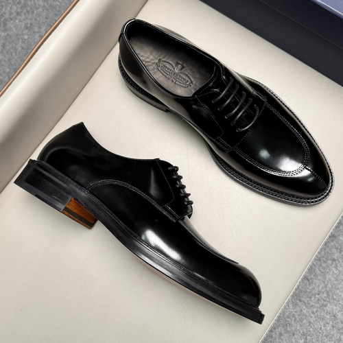 J.M.Weston Classic Calfskin Leather Lace-Up Dress Shoes with Leather Sole Detail 제이엠웨스턴 클래식 카프스킨 레더 레이스업 드레스 슈즈 2.5cm