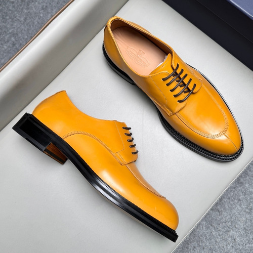 J.M.Weston Classic Calfskin Leather Lace-Up Dress Shoes with Leather Sole Detail 제이엠웨스턴 클래식 카프스킨 레더 레이스업 드레스 슈즈 2.5cm