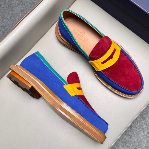 J.M.Weston Penny Calfskin Suede Leather Loafer Shoes with Hand Stitch Detail 제이엠웨스턴 페니 카프스킨 스웨이드 레더 로퍼 슈즈 2.5cm
