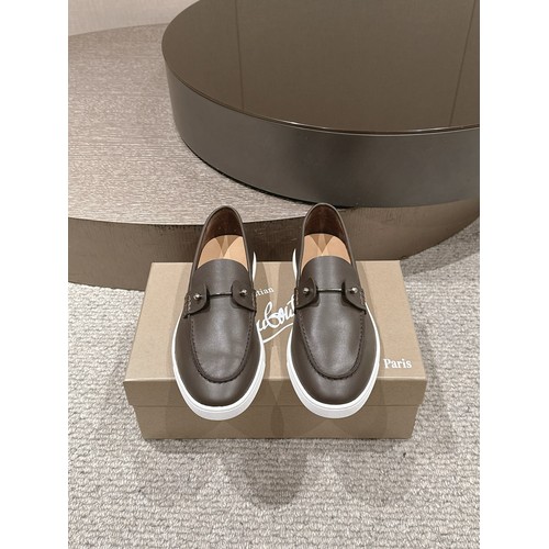 Christian Louboutin Chambeliboat Calfskin Leather Loafer with Metal Buckle Strap Rubber Sole Detail 크리스찬루부탱 샴벨리보트 카프스킨 레더 로퍼 메탈 버클 스트랩 러버솔 디테일 3cm