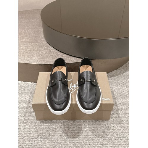 Christian Louboutin Chambeliboat Calfskin Leather Loafer with Metal Buckle Strap Rubber Sole Detail 크리스찬루부탱 샴벨리보트 카프스킨 레더 로퍼 메탈 버클 스트랩 러버솔 디테일 3cm